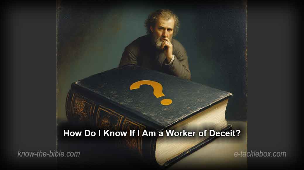 How Do I Know If I Am a Worker of Deceit?